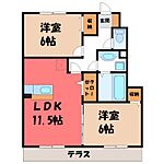 栃木市大平町富田 2階建 築15年のイメージ