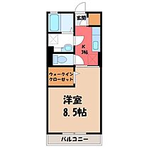 栃木県小山市駅東通り3丁目（賃貸アパート1K・2階・30.03㎡） その2