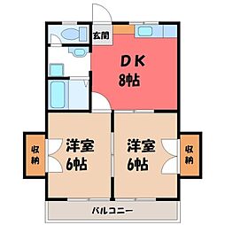 間取図画像 2DK