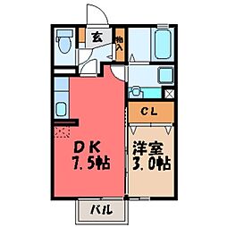 間取図画像 1DK