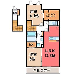 間取図画像 2LDK