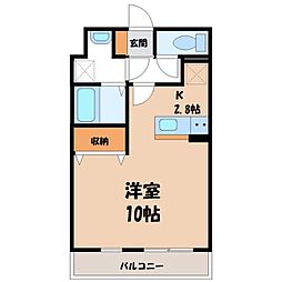 間取図画像 1K