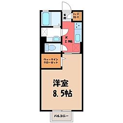 間取図画像 1K