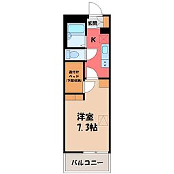間取図画像 1K