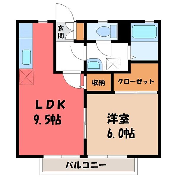 apartment 栃木県小山市城東６丁目19-19　グランオッツ1F