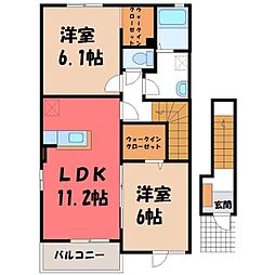 ブリーズC 2LDKの間取図画像