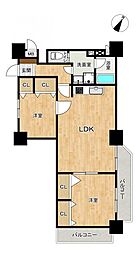 高宮オークマンション 2LDKの間取図画像