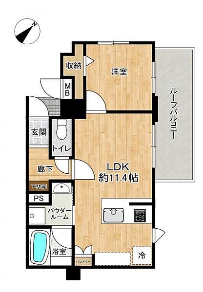 キッチンから洗面・浴室へつながっているので家事動線良好です◎