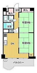 シャトレ北山 2SDKの間取図画像