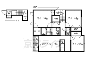 京都府木津川市加茂町里須原（賃貸アパート3LDK・2階・69.25㎡） その2