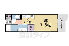 京都府京田辺市東鍵田（賃貸マンション1K・1階・26.81㎡） その2