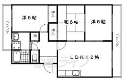 ファレノ・日野 3階3LDKの間取り