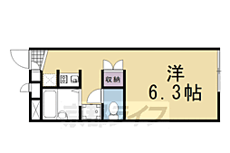 JR東海道・山陽本線 桂川駅 徒歩13分の賃貸アパート 1階1Kの間取り