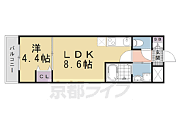 （仮称）伏見区新町一丁目マンション 3階1LDKの間取り