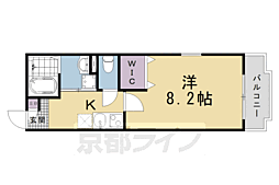 （仮称）伏見区新町一丁目マンション 1階1Kの間取り