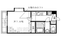 メゾン・アイリス 3階1Kの間取り