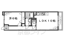 エスポワール 3階1LDKの間取り