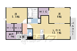 間取図画像 2LDK