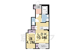 Ｃｏｎｆｏｒｔ　Ｈａｍａｓｙｏ 1階1LDKの間取り