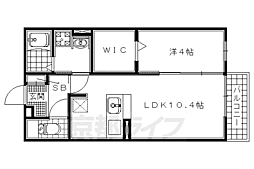 モナリエ砂田2 1LDKの間取図画像