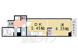 ワイズコート 1DKの間取図画像