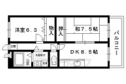 アプタウンハウス 2LDKの間取図画像