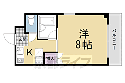 Stable梅津 1Kの間取図画像