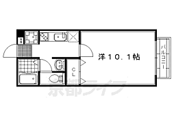 セジュールカミンズ 1Kの間取図画像