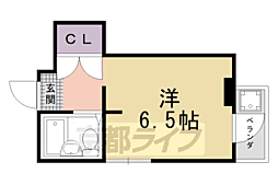 コスモプラザ小松 1Kの間取図画像