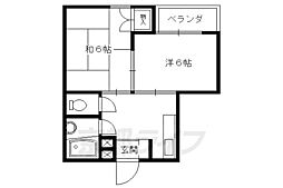 田中ハイツ 2Kの間取図画像