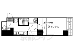 グリシーヌ京都西院 1Kの間取図画像