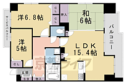 グランコート烏丸五条 3LDKの間取図画像