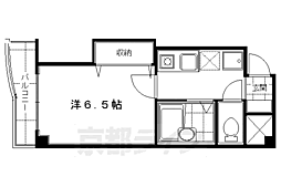 レジデンス・アールエット 1Kの間取図画像