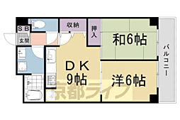 エル・カーサー 2LDKの間取図画像