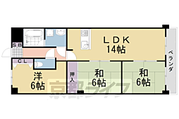 シベール阪急桂 3LDKの間取図画像