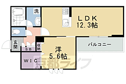 シャーメゾン多藪 1LDKの間取図画像