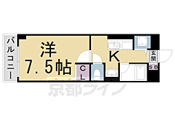 ソレアードさがの 1Kの間取図画像