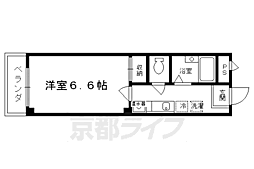 Amare亀乃子 1Kの間取図画像