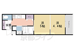 MJC京都梅小路 2Kの間取図画像