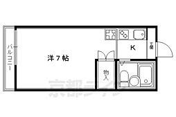 ジョリ大岡 1Kの間取図画像