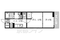 ガーデンメドウズ 1DKの間取図画像
