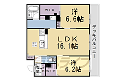 シャーメゾン・ラ・グランシェール 2LDKの間取図画像