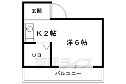 紫光ビル紫光ハイツ 1Kの間取図画像