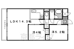 サンヴェール京都西陣 2LDKの間取図画像