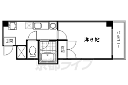 ヴァインオークファイン 1Kの間取図画像