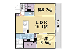 シャーメゾン・ラ・グランシェール 2LDKの間取図画像