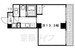 アミカーレ錦 1Kの間取図画像