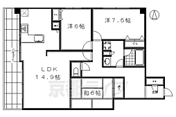サンシティ御所南 3階/-