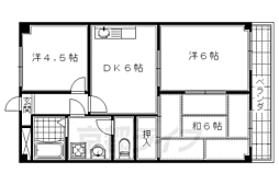 KGフラット 3DKの間取図画像