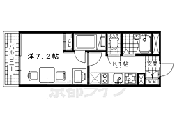 レオパレス大河原 1Kの間取図画像